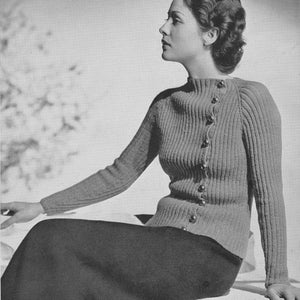 Minerva Style Book 1930s Paris Knitting Pattern PDF Women's Day Wedding Knit Dress Sweater Suit Top 30s Vintage Patterns ebook image 8