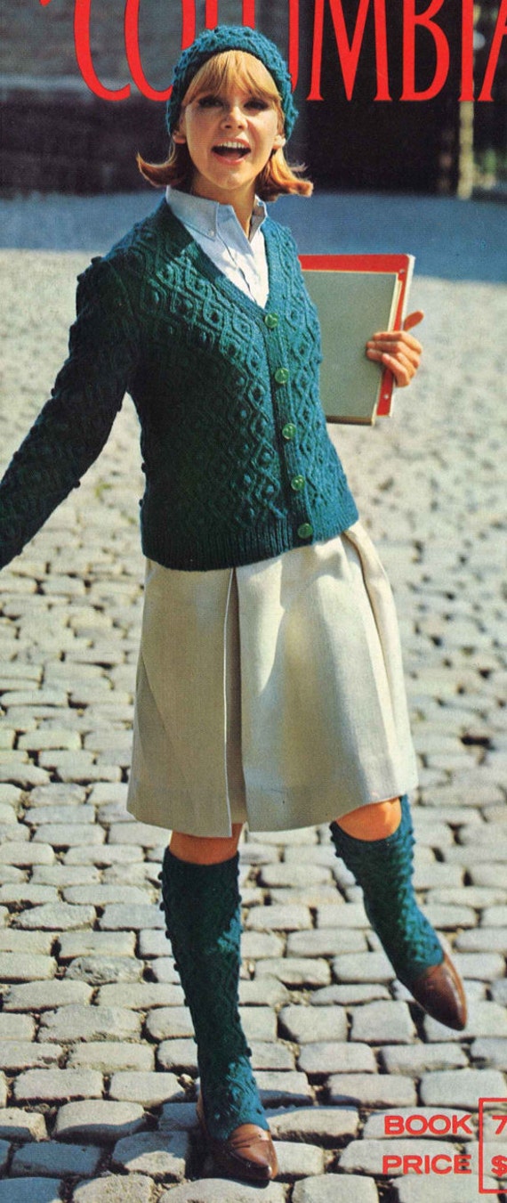 ニット/セーター 60s knit cardigan made from London Vintage 1970s Mustard Knit Cardigan by Peter James of London