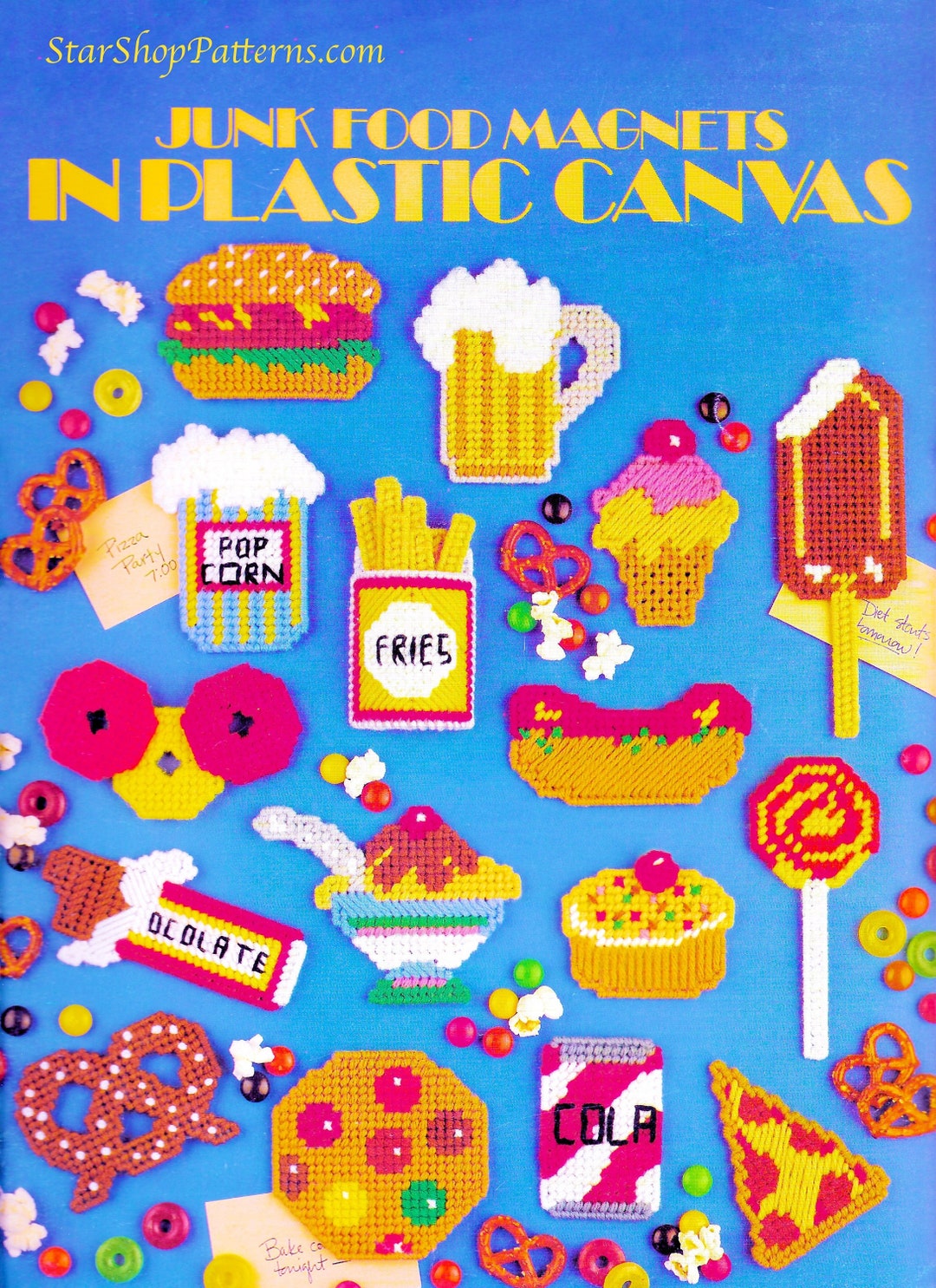 Vintage Plastic Canvas Pattern Book PDF Book Junk Food Magnet Plastic Canvas Pattern hamburger Ice Cream Pizza Popcorn Cupcake Chocolate - Etsy vintage-plastic-canvas-pattern-book-pdf-book-junk-food-magnet-plastic-canvas-pattern-hamburger-ice-cream-pizza-popcorn-cupcake-chocolate-etsy