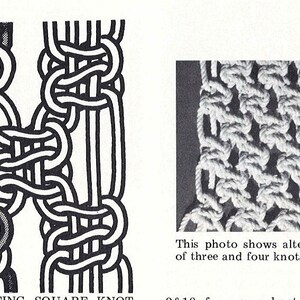 Vintage Macrame Pattern Book PDF • Learn Macrame Knots, Easy Tutorial ...