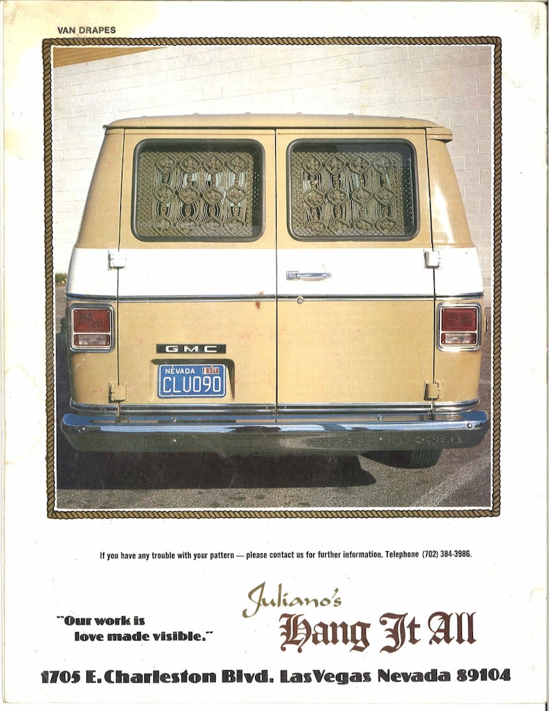 Van Drapes \u2022 1970s Wall Art Hanging \u2022 Macrame Curtain Room Divider Fringe Knots \u2022 How To Instruction Hanger 70s Vintage Boho Hippie PDF