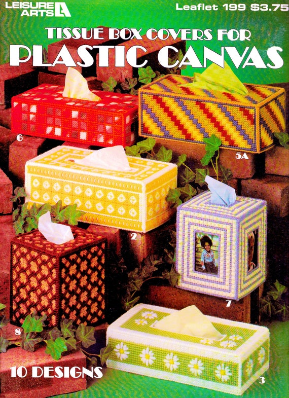 Vintage Plastic Canvas Pattern Book PDF Plastic Canvas Tissue Box