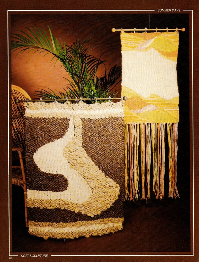 Vintage Weaving Patterns 1970s Flatloom Weaving Book Etsy