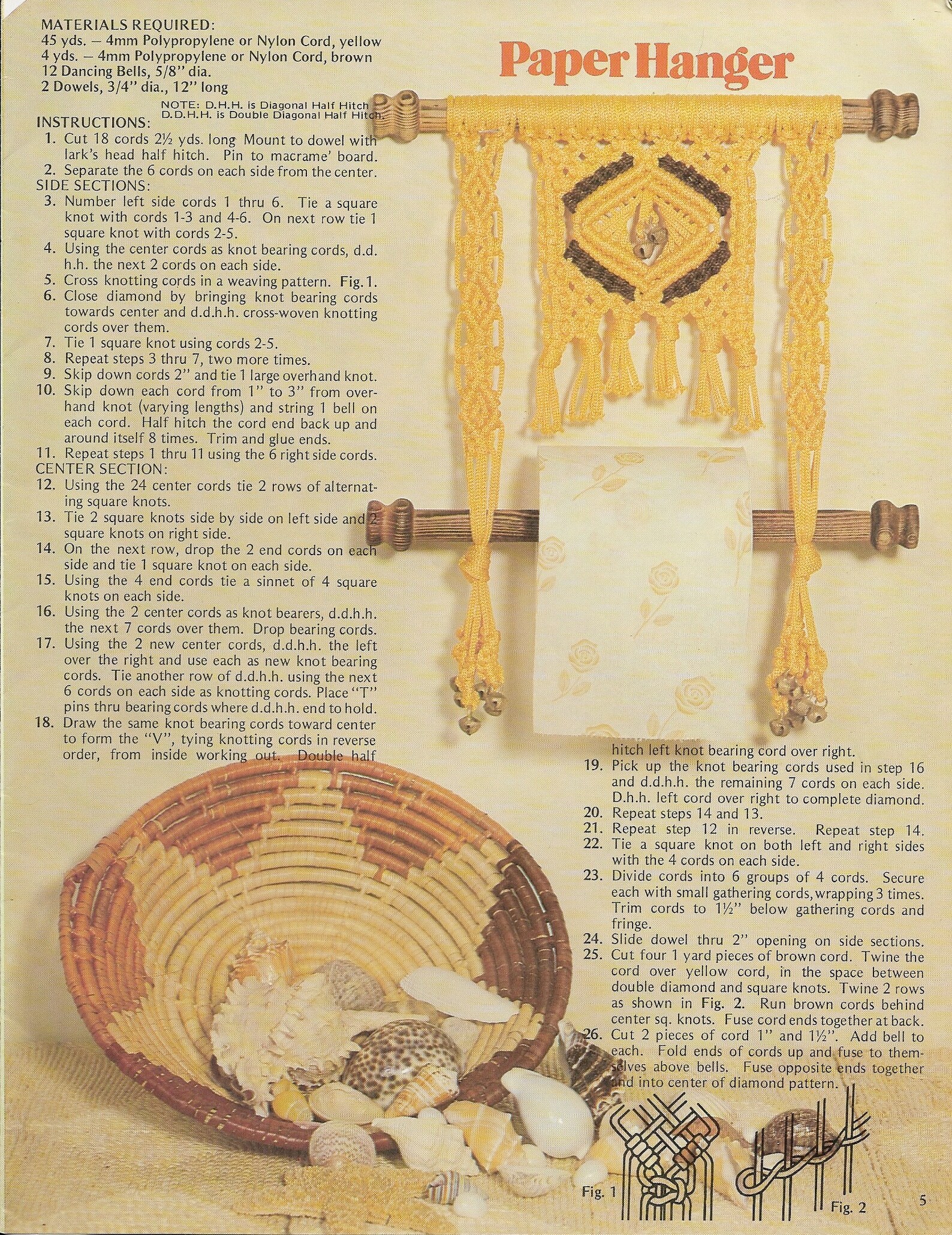 Macramé With Purpose 1970s Macrame Plant Pot Hanger Room Etsy