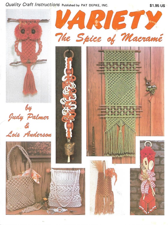 Variety the Spice of Macramé Book 1970s Macrame Patterns -  Israel