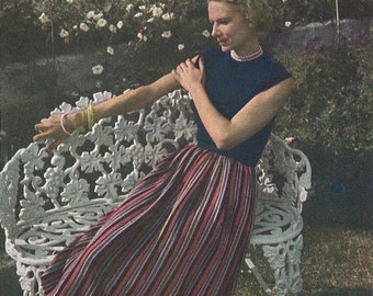 Vestido Mia • Blusa, falda y camisa de punto de los años 40 • Patrón vintage de los años 40 • PDF digital retro para mujer