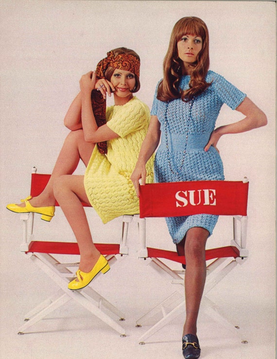 Grace Sue 1960s Sweater Dress Crocheting Sweaterdress Knitting Patterns 60s Vintage Crochet Knit Pattern Retro PDF Etsy Canada