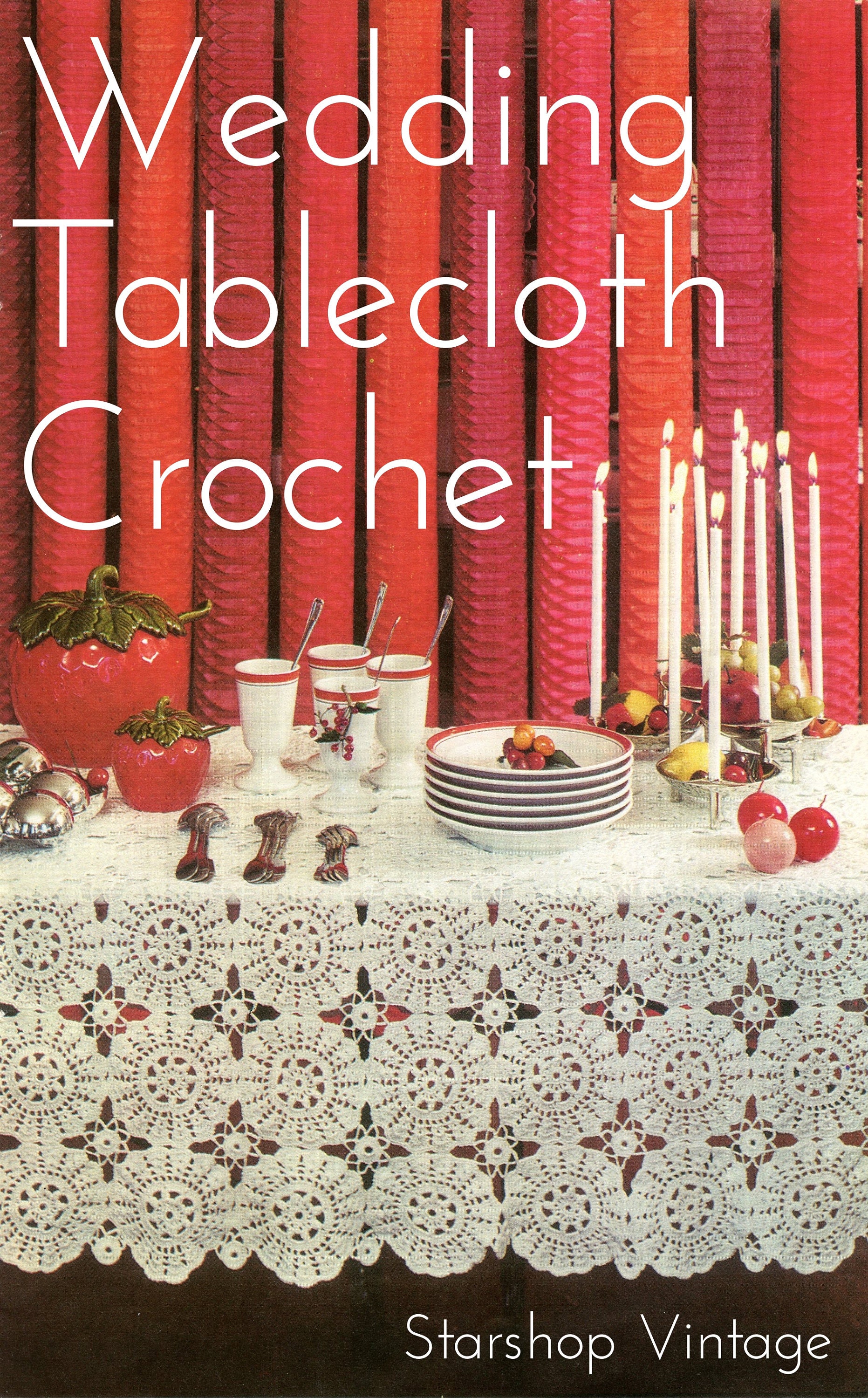 1970s Lace Tablecloth Pattern