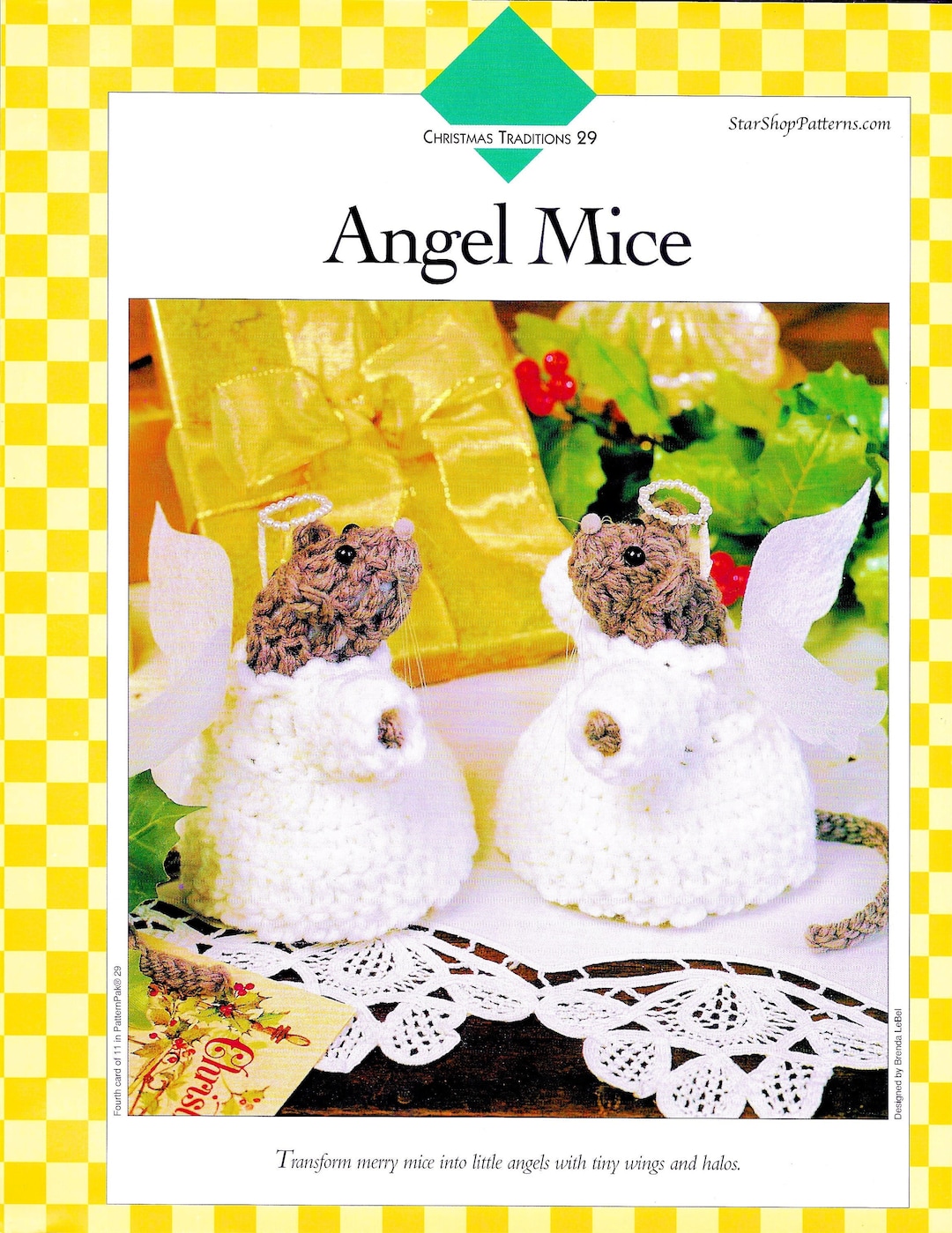 Christmas Crochet Pattern Book PDF Download Xmas Crochet Angel Mice