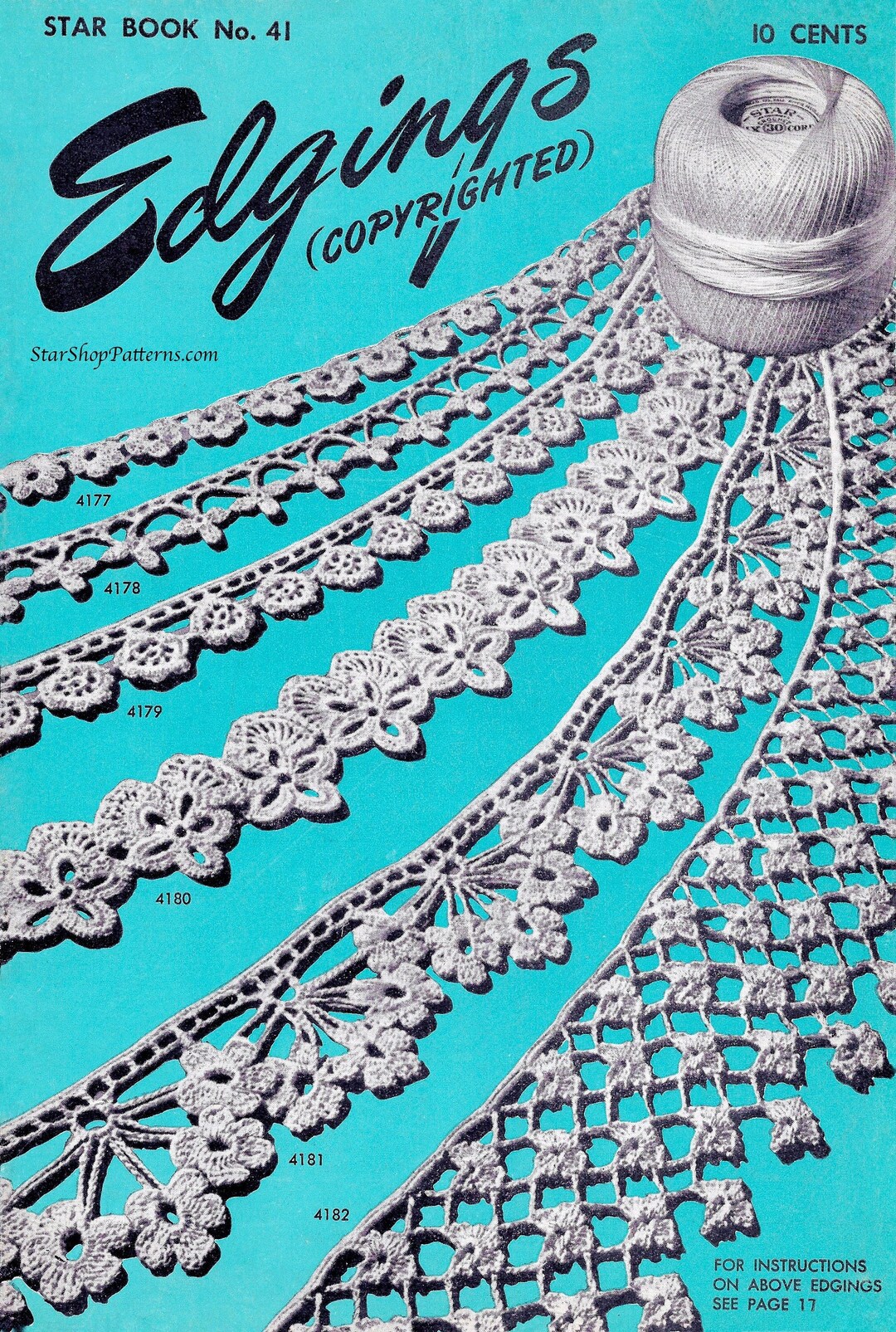 Vintage Crochet Edgings Pattern Book PDF • 1940s Edging Knitting ...