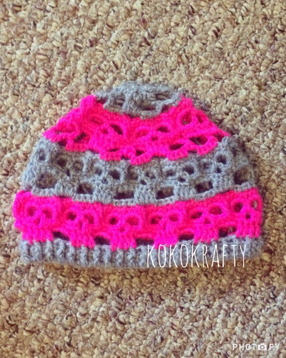 Crochet skull beanie Clearance