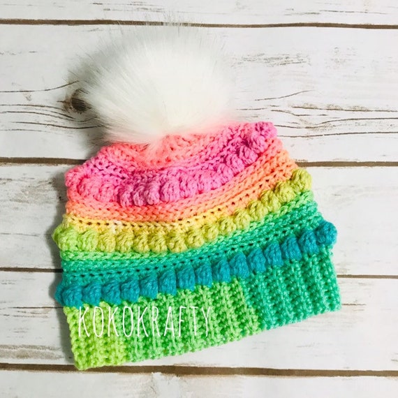 colorful winter hats
