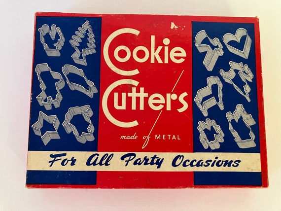 Vintage Holiday mini Cookie Cutters for All Party Occasions -- Including George Washington's axe!