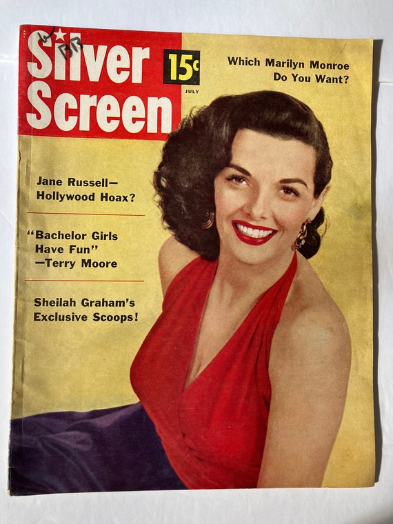 July 1954 Silver Screen magazine with Jane Russell on Cover