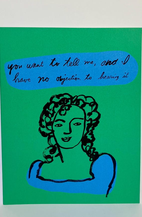 A2  Greeting Card - You Want To Tell Me