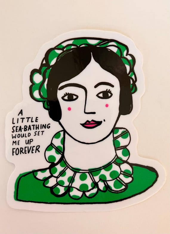 Pride and Prejudice A Little Sea-Bathing Vinyl Die Cut Sticker - 3 inch