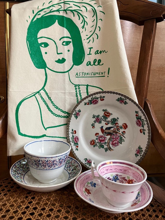 Jane Austen Cotton Tea Towel - I Am All Astonishment