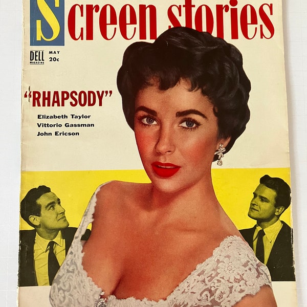 Screen Stories Magazine May 1954 Liz Taylor Cover