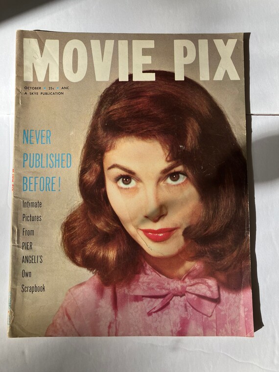 Oct 1954 Movie Pix Magazine with Pier Angeli on cover