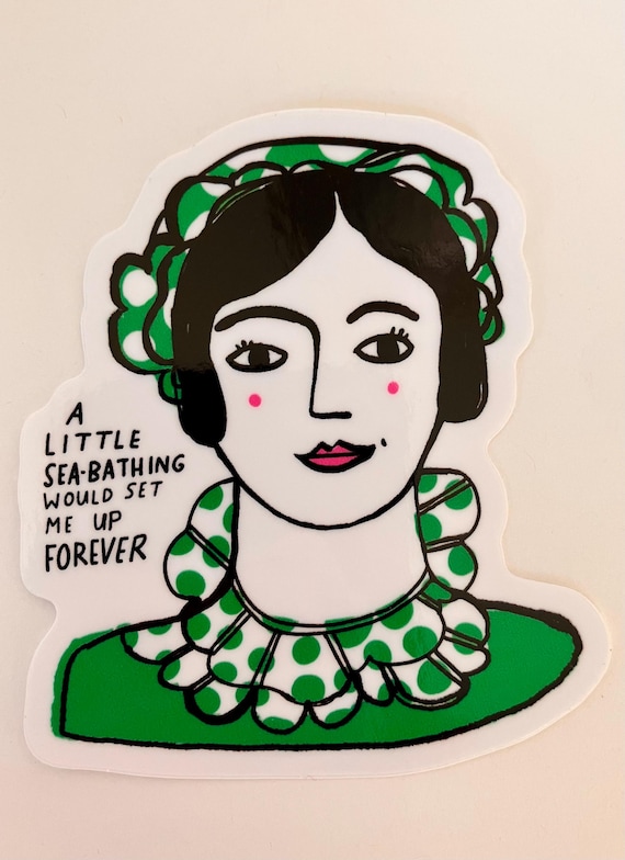 Pride and Prejudice Sea-Bathing Vinyl Die Cut Sticker - 3 inch