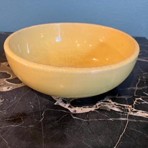 Vintage Yellow McCoy 5.75 inch Cereal Bowl