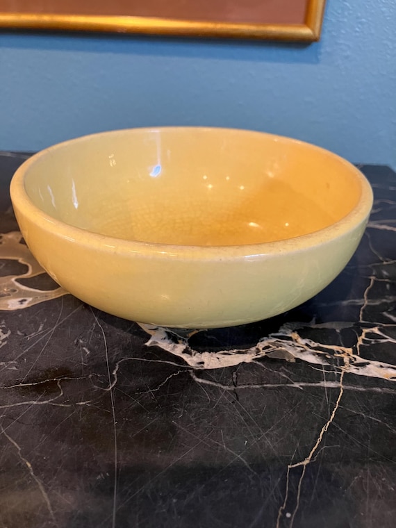 Vintage Yellow McCoy 5.75 inch Cereal Bowl