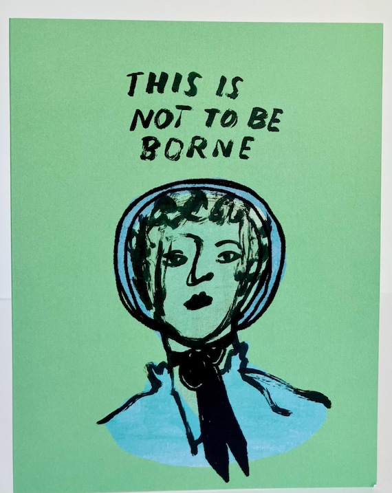 A2 Greeting Card - This Is Not To Be Borne