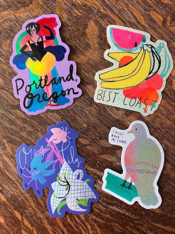 Portland, Oregon Showgirl Vinyl Die Cut Sticker - 3 inch