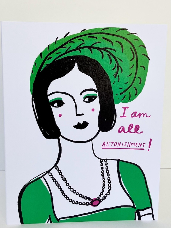 A2 Greeting Card - I Am All Astonishment