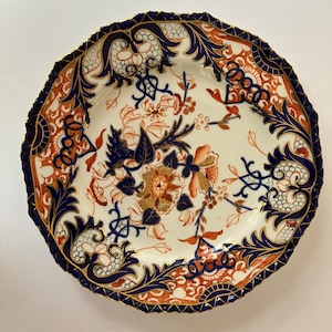 Antique Regency Derby Porcelain Imari Kings Pattern 29 Plate