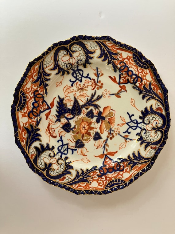 Antique Regency Derby Porcelain Imari Kings Pattern 29 Plate