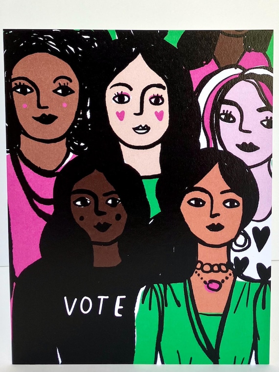 A2 Greeting Card - Women Vote