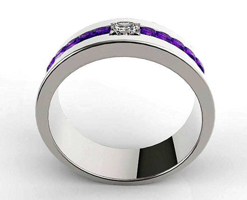 amethyst wedding ring men amethyst wedding ring men