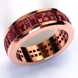 Mens Ruby Ring / Mens Wedding Ring / Mens Custom Ring / Unique Mens Ring /  Mens Ring Gold / Custom Mens Ring / Unique Mens Weding Ring