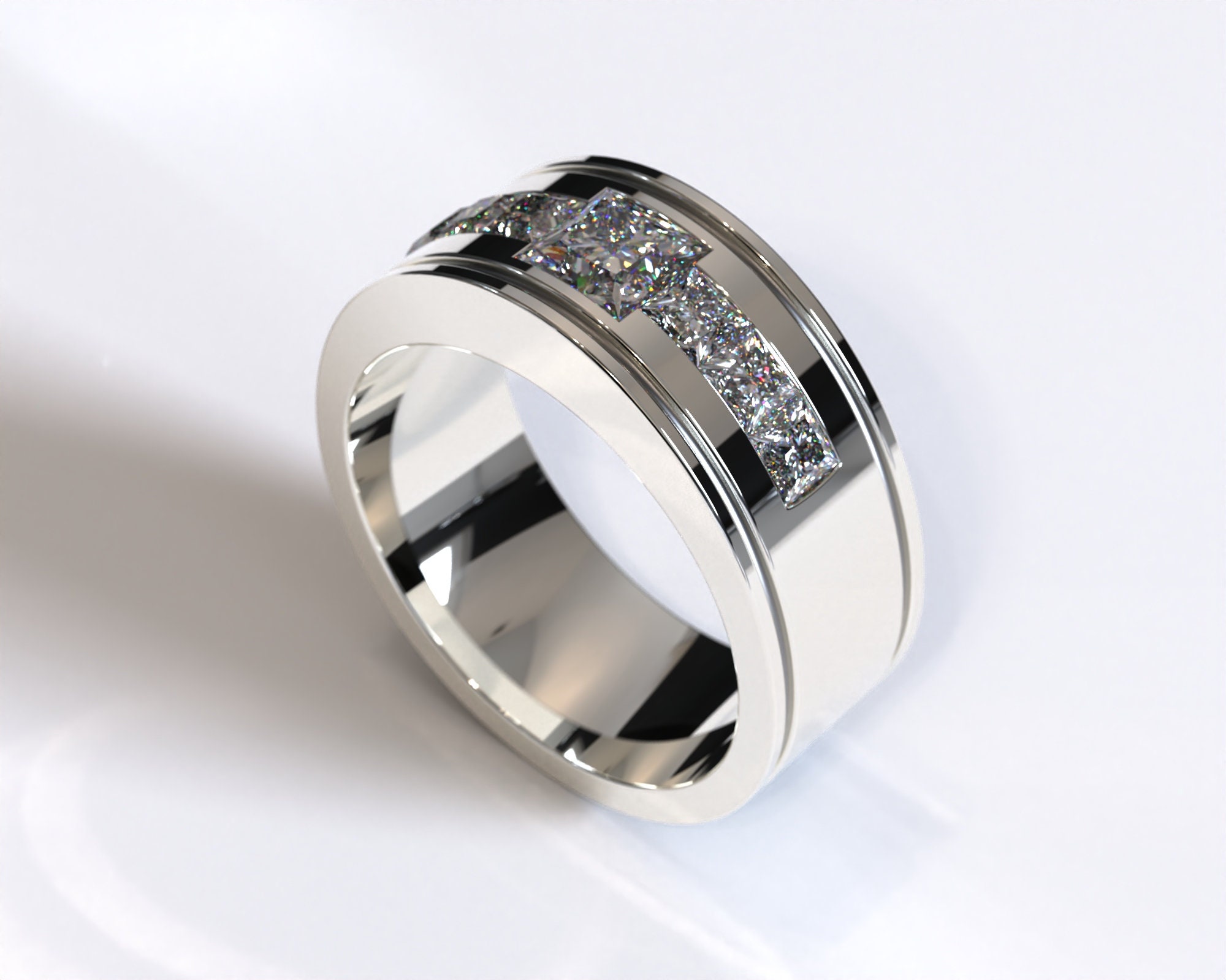 Expensive mens on sale wedding bands