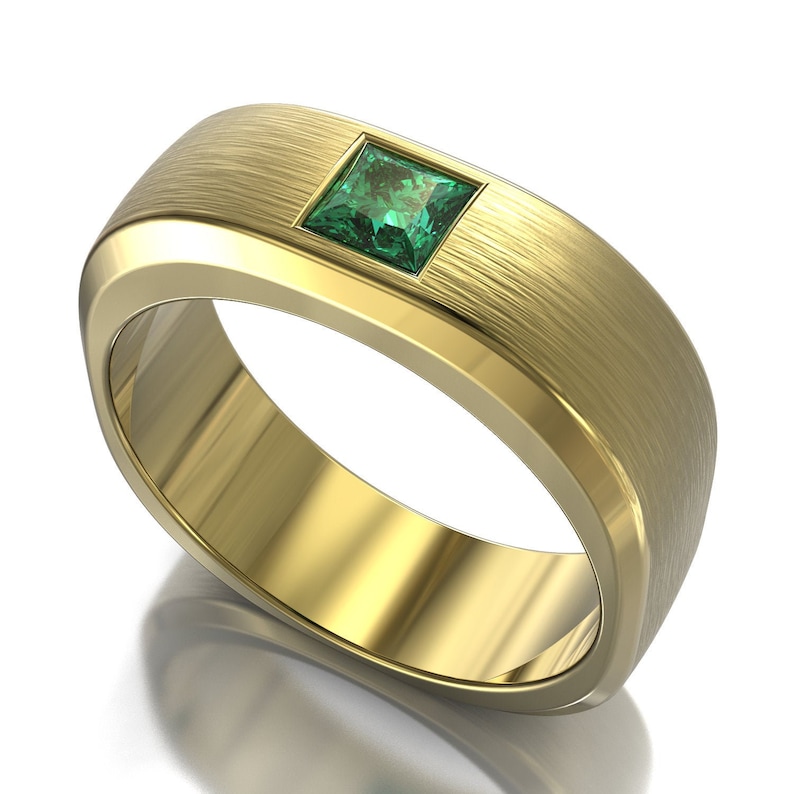 Mens Emerald Ring Emerald Gold Ring Emerald Rings Emerald Etsy Mens Emerald Ring Emerald Gold Ring Emerald Rings Emerald Etsy