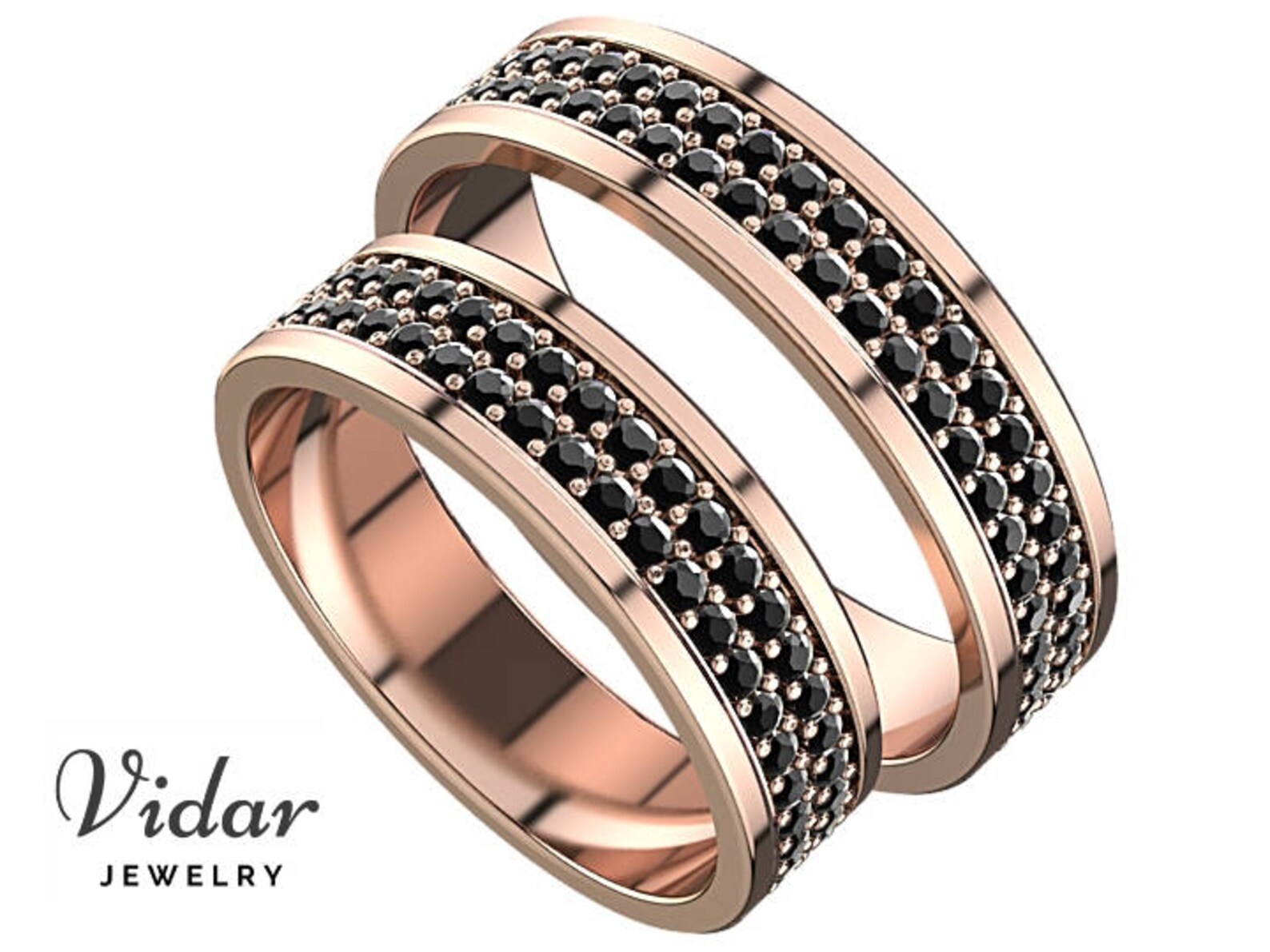 Unique Matching Wedding Bands His And Hers Wedding Bands Etsy