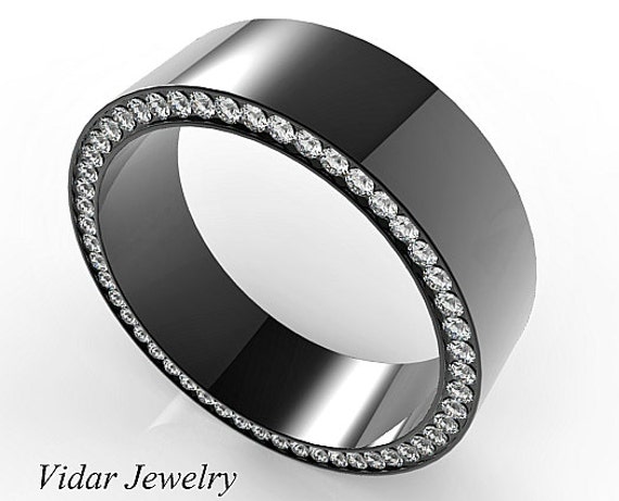 black and gold wedding bands for him