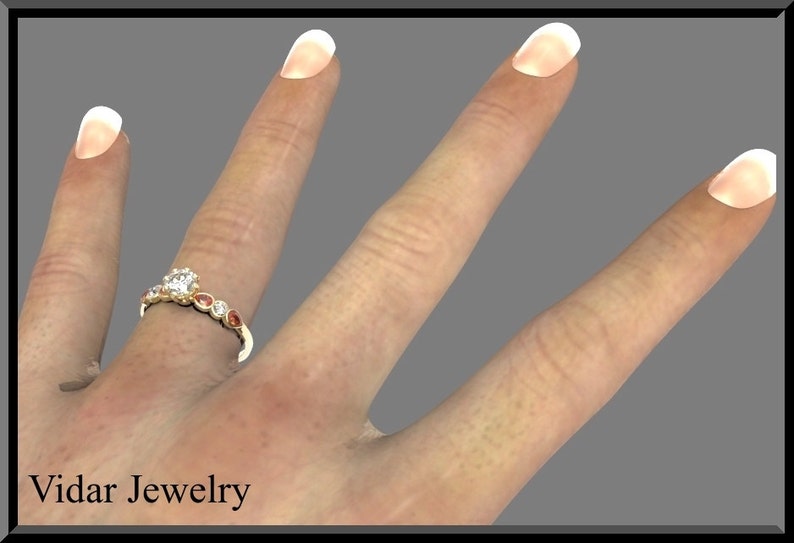 Moissanite Engagement RingDiamond EngagementGold Engagement Etsy