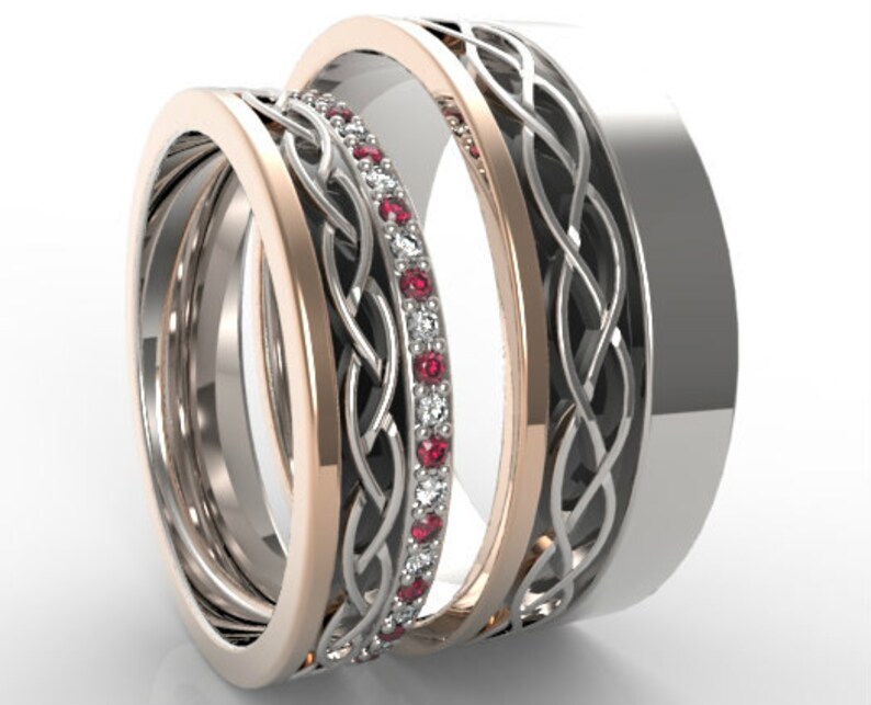 Matching Celtic Rings Matching Wedding Rings Celtic