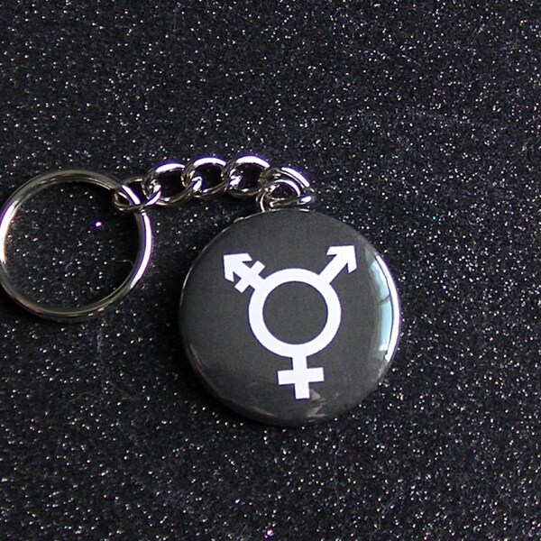 Transgender Keychain - Equality - 1.5in Trans Pride