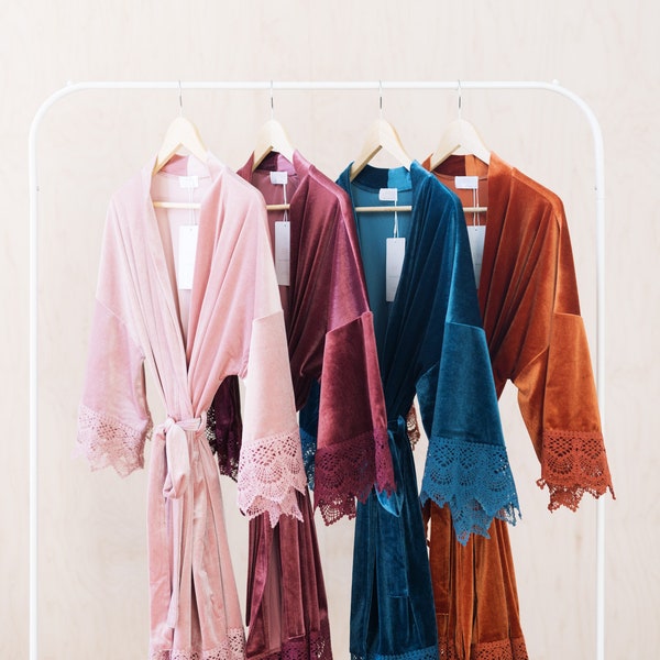 Velvet Robe - Etsy