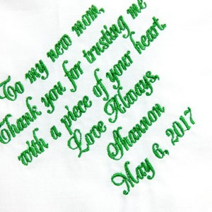 Mother of the Groom Gift From The Bride, Mother of the Groom Handkerchief, Personalized Gift for Your Mother In Law