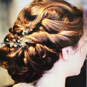 Athens Wedding Hair Comb, Wedding Hair Pin, Pearl and Crystal Hair Comb, Wedding Hair Accessories, Wedding Headpiece, Bridal Hair Pin