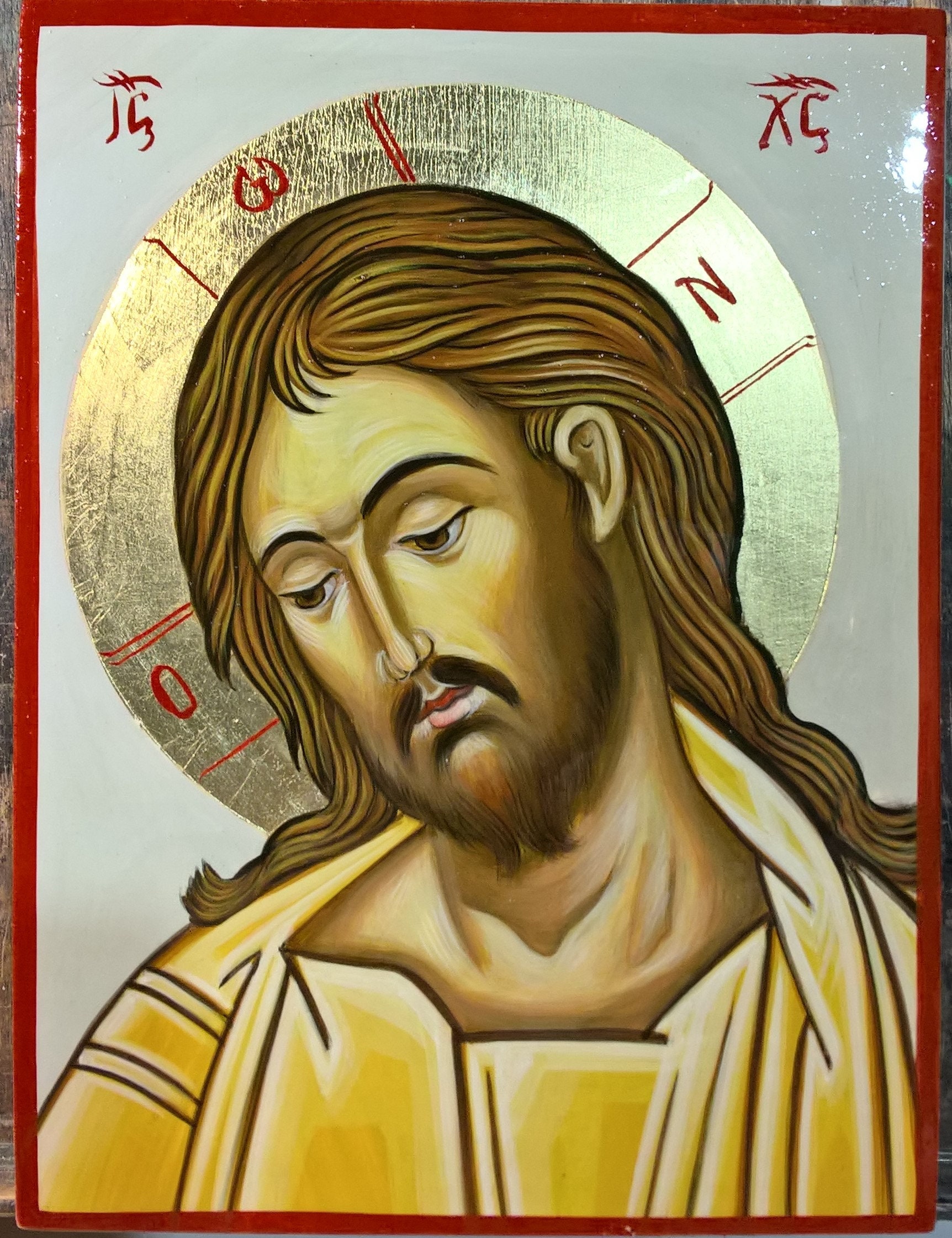 Written byzantine icon.rAll icons are direct from the artist. Jesus Christ Hand-Painted Written byzantine icon.rAll icons are direct from the artist. Jesus Christ Hand-Painted
