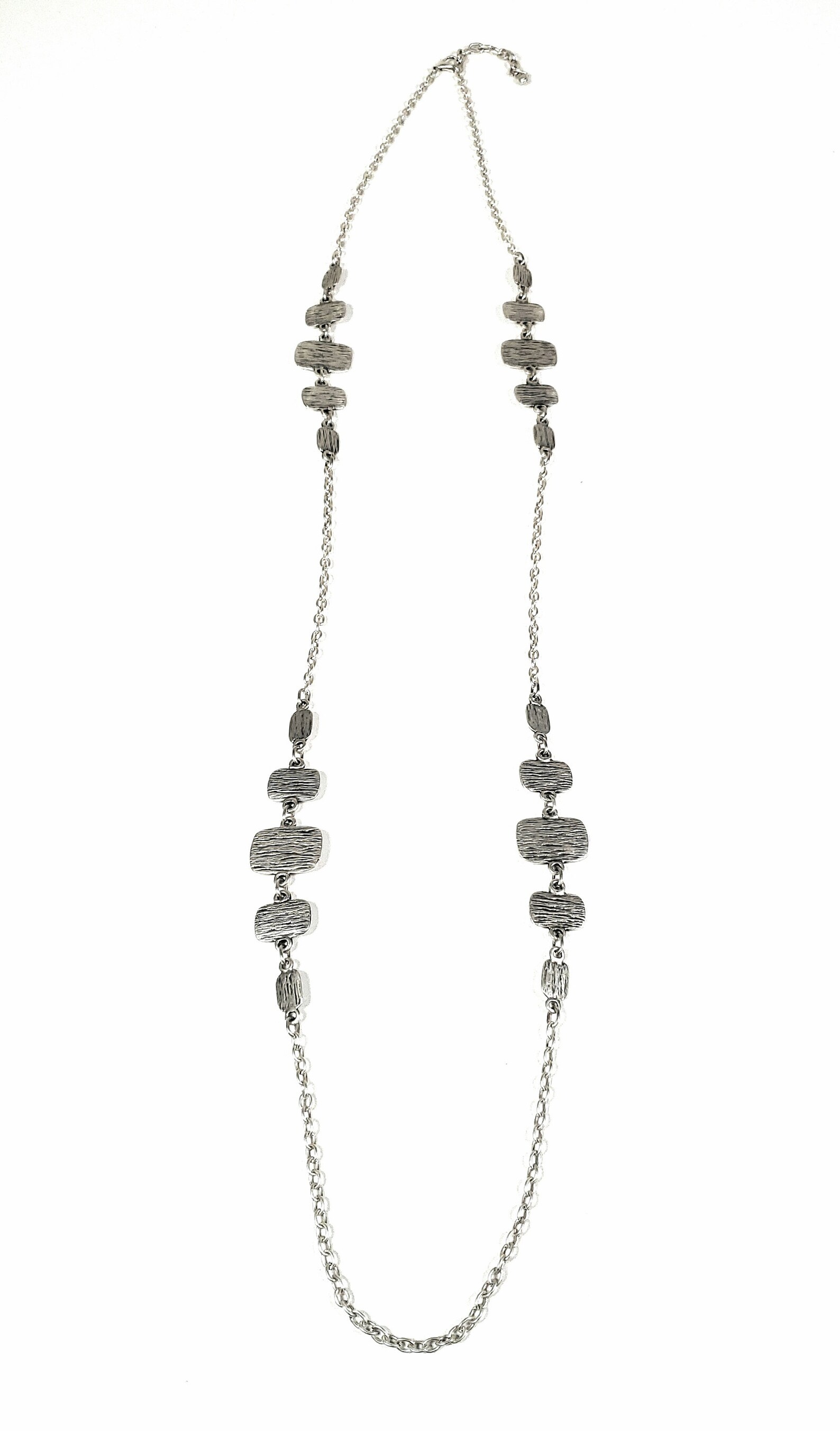 Hand Made Pewter Delicate Necklace Plated in 925 Silver Etsy UK