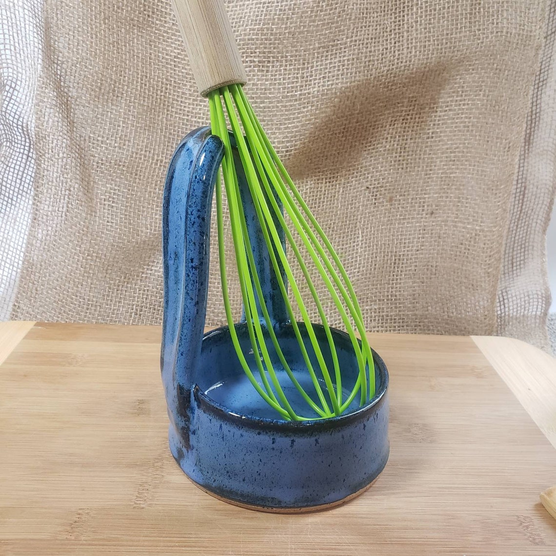 Standing Spoon Rest Upright Spoon Stand Handmade Pottery Spoon Etsy