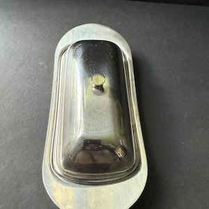 Ecko Eterna Stainless Steel Butter Dish Minimalist MCM Tableware Cottagecore