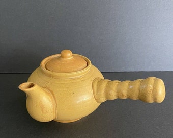 Vintage Japanese Golden Long Handle Teapot