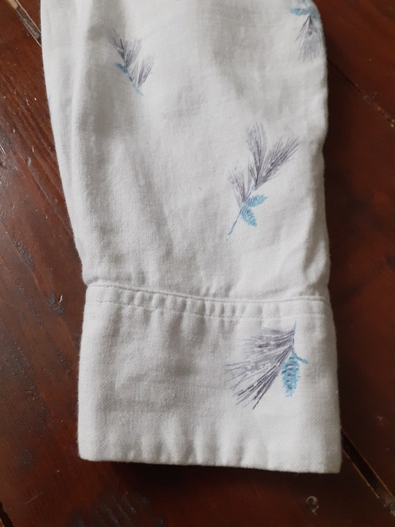 1950s long sleeve Arrow shirt great print vtg 50s… - image 8